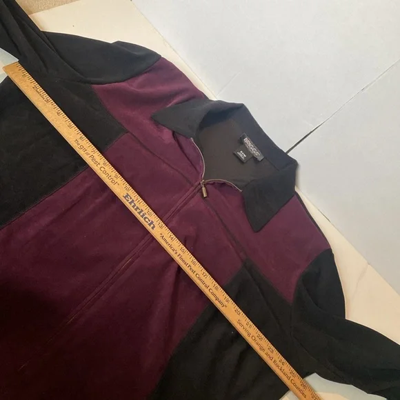 Briggs New York Black & Purple Velour Jacket - Picture 7 of 7